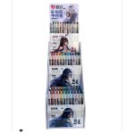 خودکار 24 رنگ فشاری استندی