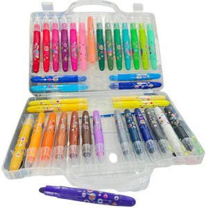 پاستل پیچی 36 رنگ جعبه طلق