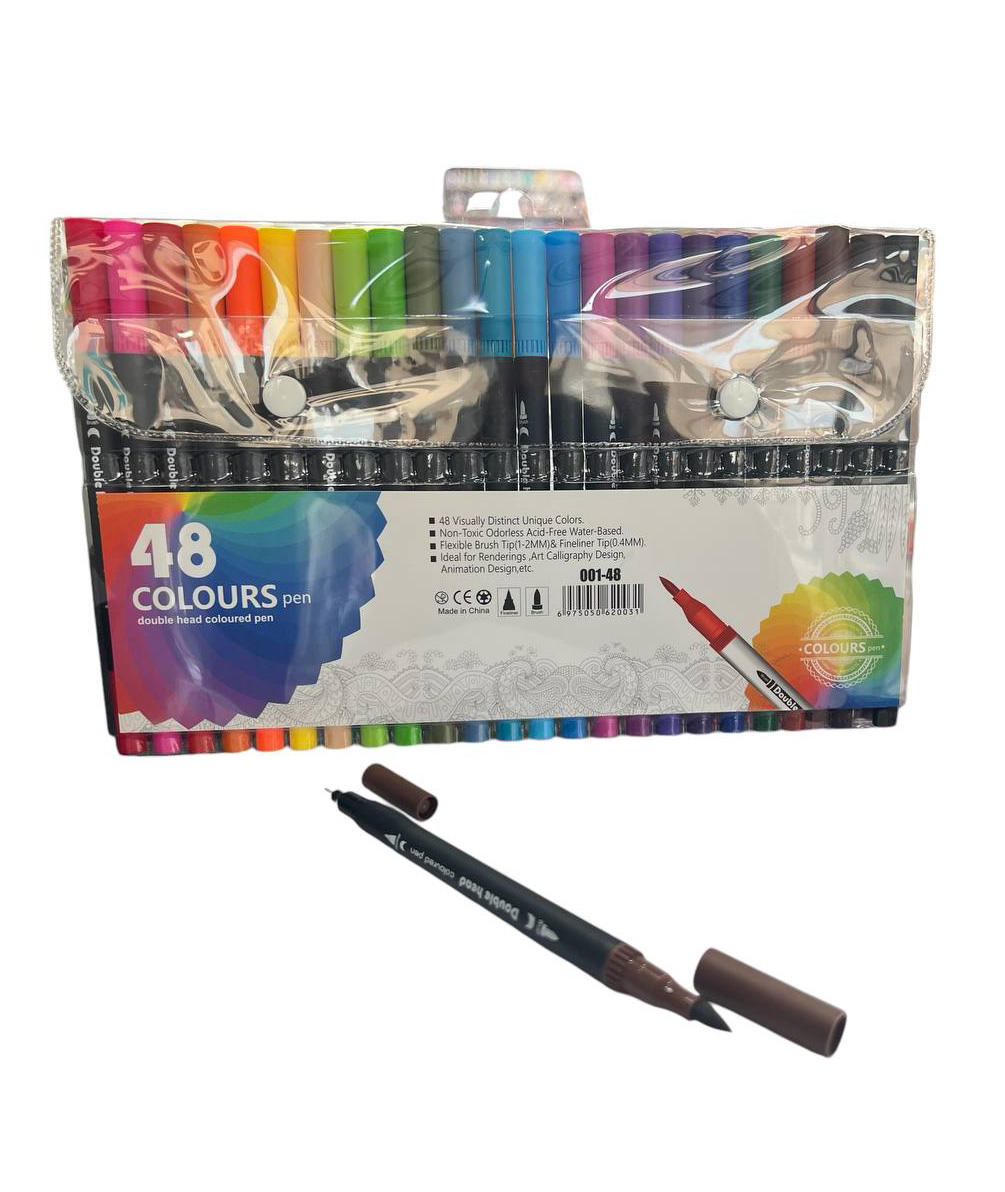 روان نویس نوک نمدی 48 رنگ