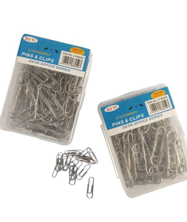 گیره کاغذ استیل جعبه طلق کد 8