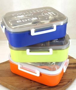 ظرف غذا 3 قسمته داخل استیل