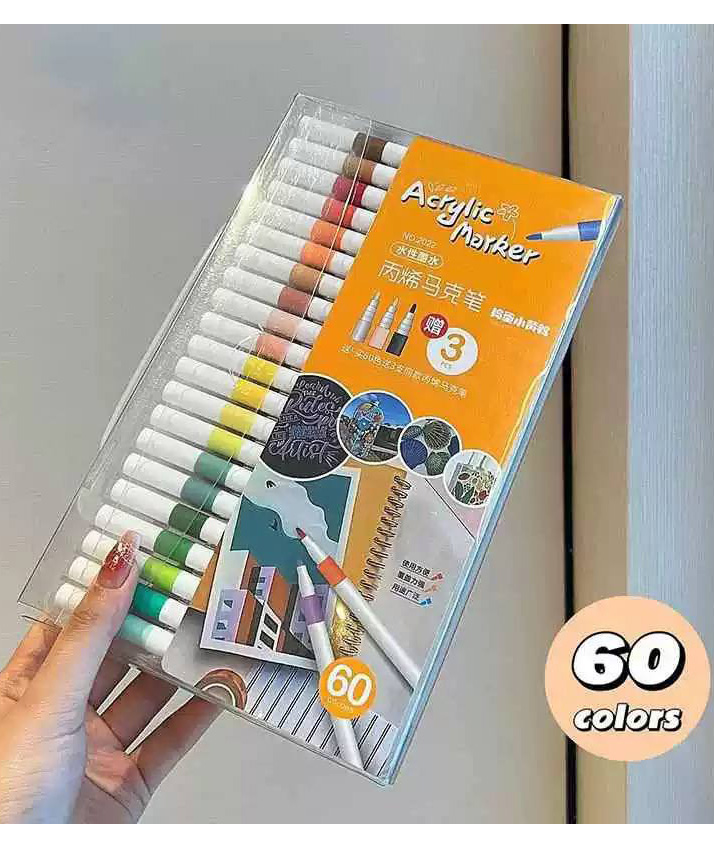ماژیک آکرولیک 60 رنگ