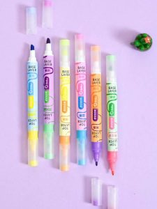 هایلایتر قلمی 2رنگ 6عددی