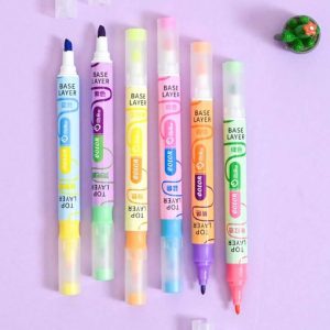 هایلایتر قلمی 2رنگ 6عددی