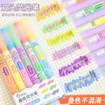 هایلایتر قلمی 2رنگ 6عددی - Image 4