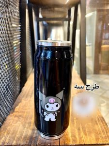 قمقمه نی دار استیل در 2 رنگ - Image 5