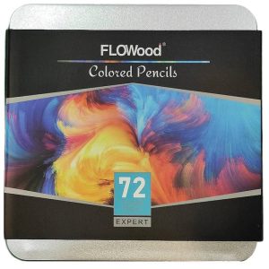 مدادرنگ ۷۲ رنگ جعبه فلزی فلوود6205/1